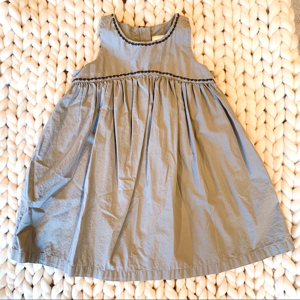 Hanna Andersson Racerback Dress Gray 100cm 4